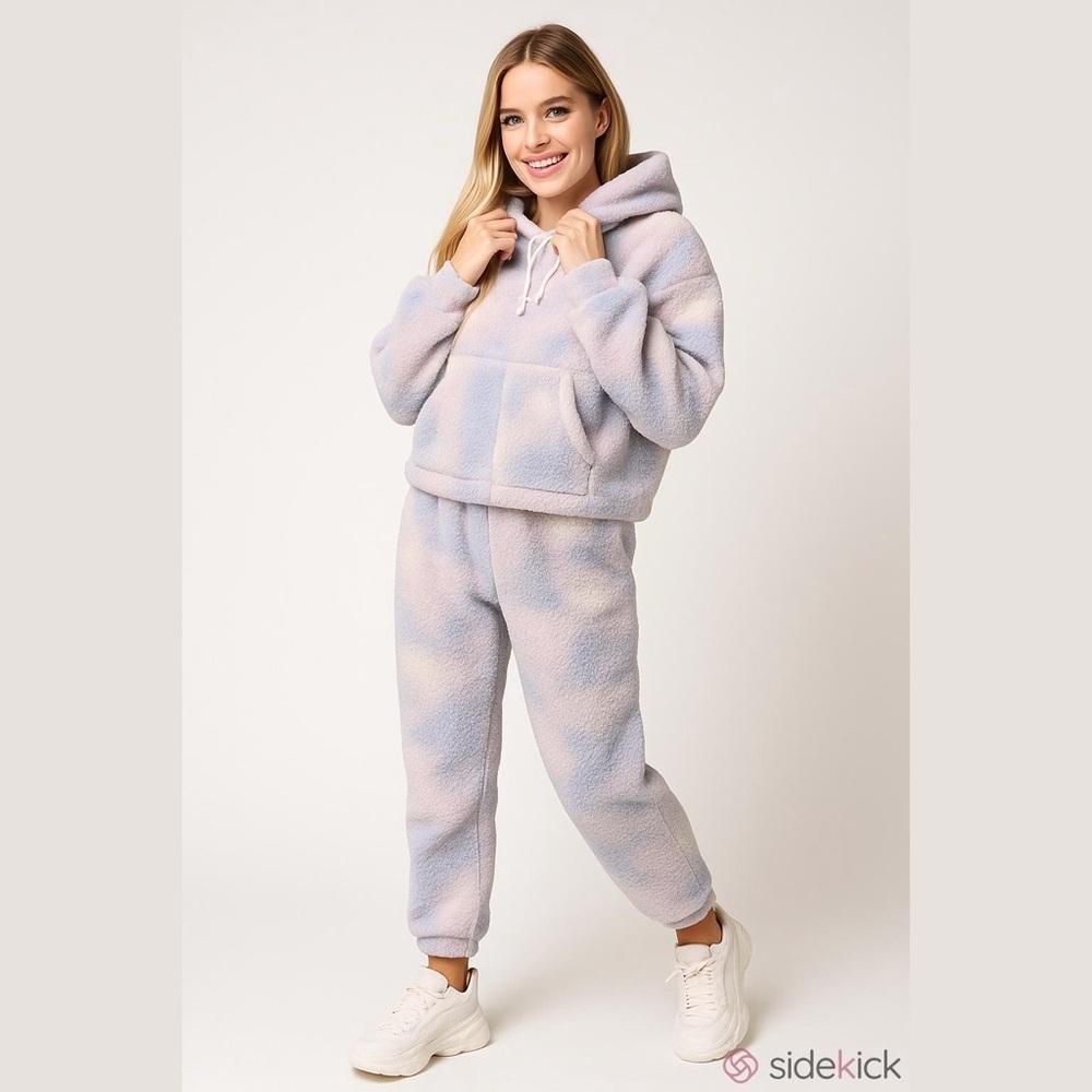ARIZONA JEAN COMPANY Size L Cozy Fluffy Leisurewear Set
